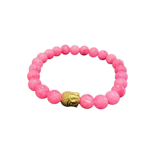 Buddha Bracelet - Cherry Quartz - 12pcs