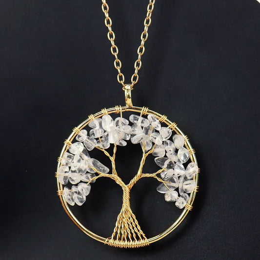 Large Gold Tree of Life Necklace - Assortment 6 Pcs
