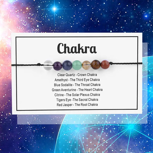 Energy Mantra Bracelets -Chakra- 6 Pcs