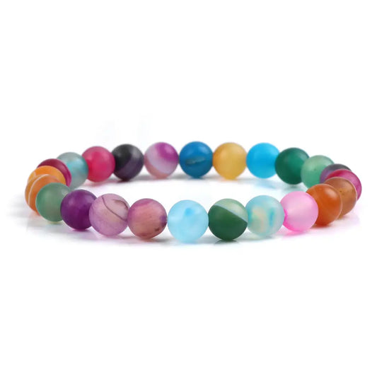 Colorful Agate Bracelet - 12 Pcs